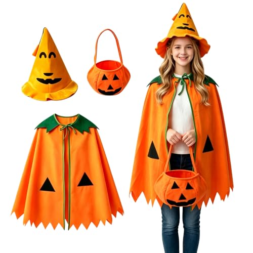 Arglfty Costumes d’Halloween, Ensemble Déguisement Citrouill