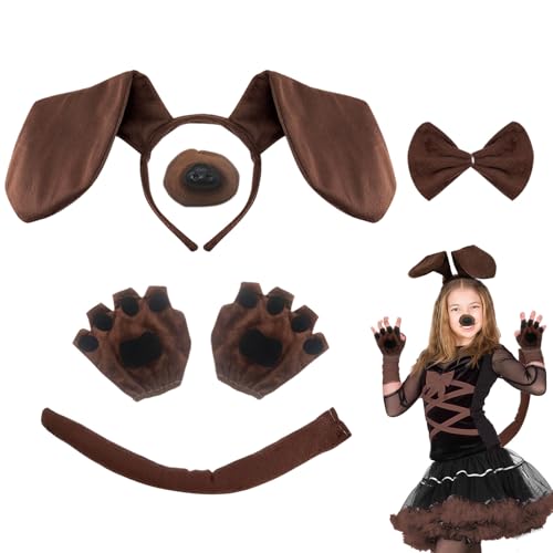 TUONYIS Ensemble de 5 costumes de teckel pour chiot, oreille