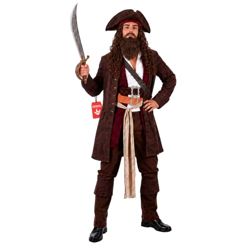 Fun Shack Déguisement Pirate Contrebandier Marron pour Adult