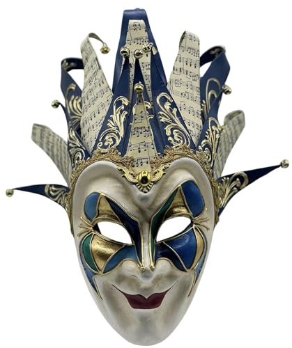 Masque de joker bleu, porté par le DJ Boris Brejcha