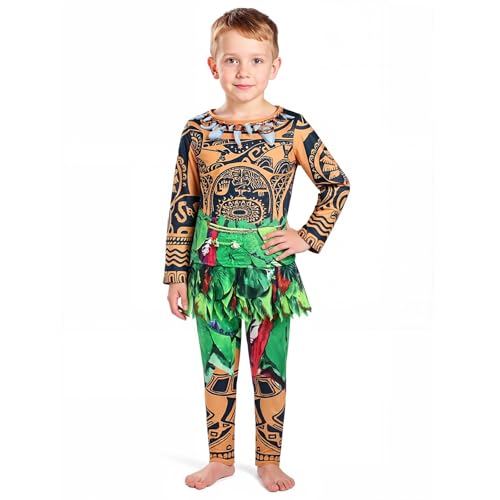 BSBUY Déguisement Maui Enfant Garçons, Ensemble de Costume V