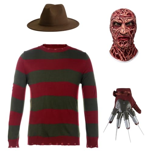 Raveparty Costume de Freddy Krueger,Costume de Freddy pour a