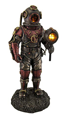 Veronese Design Statue de Squelette Steampunk Lumineux en Co