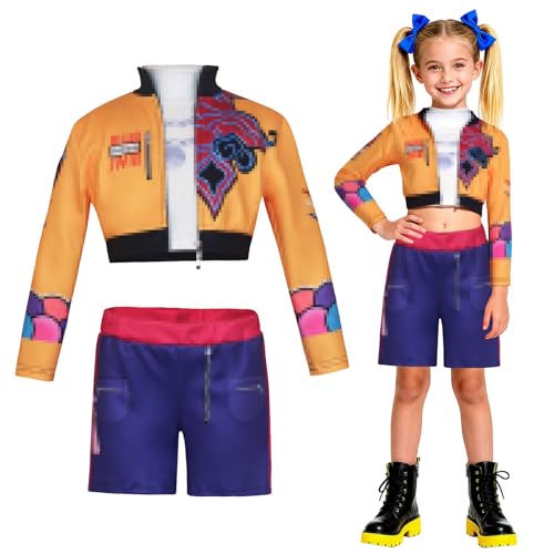 ALKNOT Hunter Costume de cosplay haut et short pour adulte -