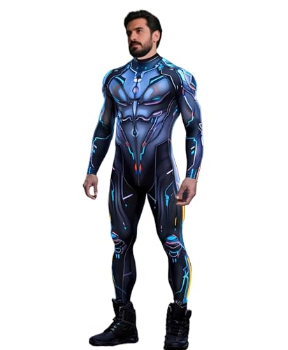 Koongso Costume de super-héros robot pour adultes, tenues, c
