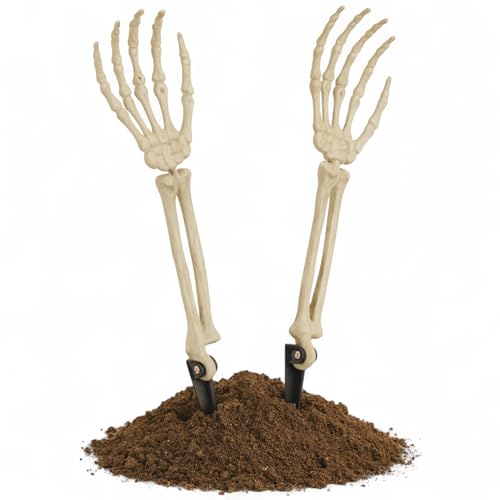MIJOMA Décoration de jardin dHalloween effrayante - 2 pièces