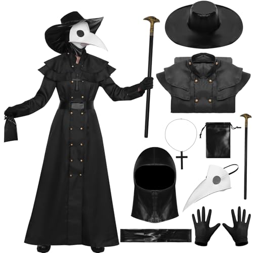 Moerstar Costume du Médecin de Peste pour Femme, Deguisement