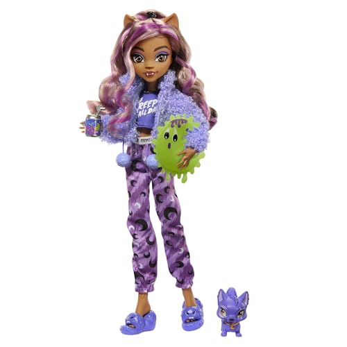 Monster High Coffret Soirée Pyjama Clawdeen Wolf Poupée Claw