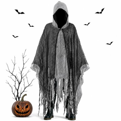 Cape Fantôme Halloween Adulte Noire
