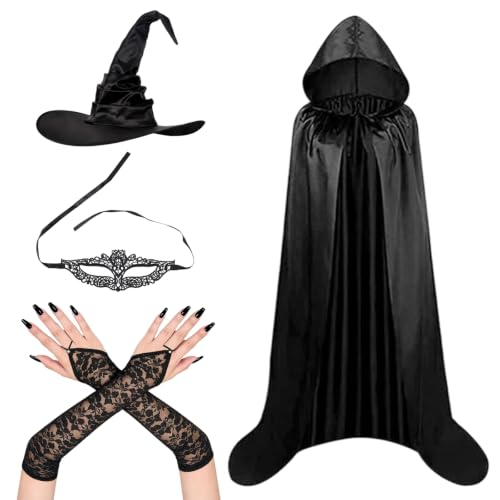 OKMIJN Déguisement Sorcière Femme, Ensemble de Costume de So