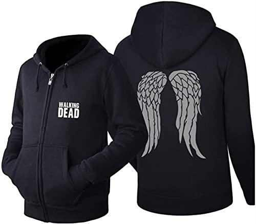 Fuman Daryl Veste à capuche Dixon Wings Hoodie Pullover avec