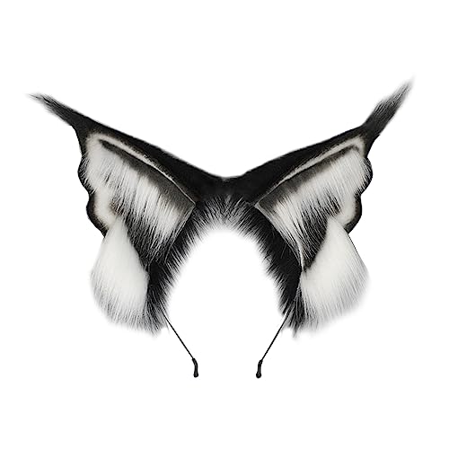 Maxtonser Lynx-Ear Serre-tête en fourrure pour Halloween, co