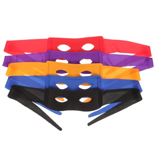 ifundom Lot de 5 Masques Tortue Ninja en PVC Masques pour Ca