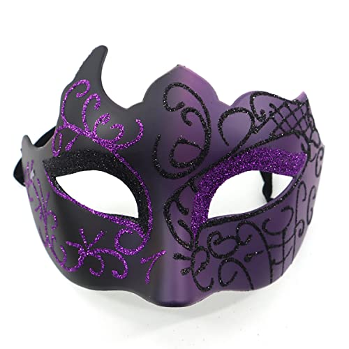 Masque Vénitien de Bal Masqué pour Homme et Femme - Demi-Vis