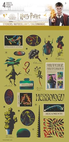 Harry Potter - Potions et sorts dherbologie - 4 feuilles dau