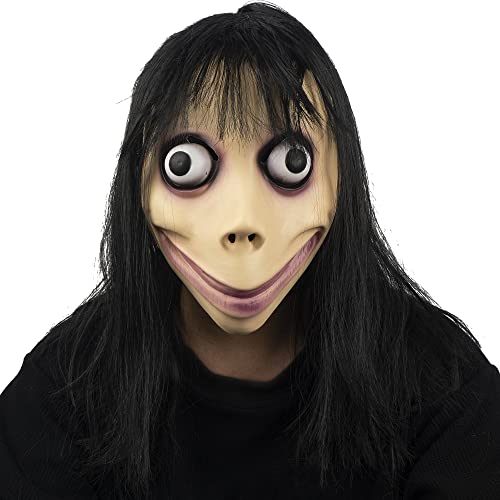 PartyHop Momo Masque Complet en Latex pour Halloween