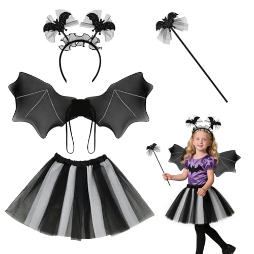 DiULi Costume Chauve-Souris Fille - Déguisement Halloween Co