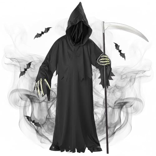Riiriou Halloween Costume Adulte Faucheuse Déguisement Effra