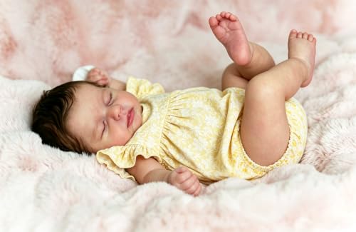 Anano 50 Cm BéBé RéAliste en Vinyle, PoupéE RéAliste avec Co
