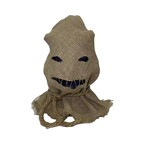 QFCFRQ Masque dépouvantail de clown effrayant en toile de ju
