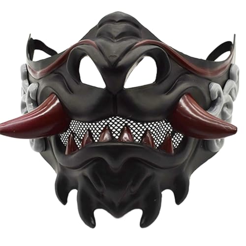 Masque Demi-Visage Samouraï Halloween