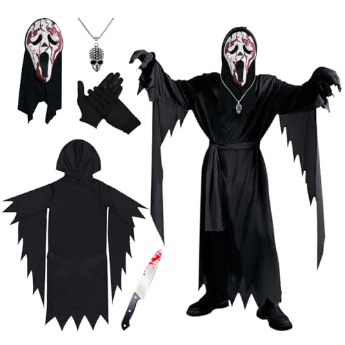 SPERMUOY Costume dHalloween Scream pour homme, costume Screa