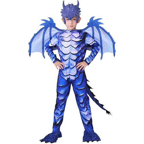 WENAUANG Déguisement Dragon Enfant, Combinaison Chevalier Dr