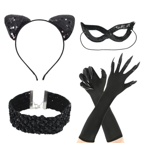 Kit Costume Chat Femme 4 Pièces