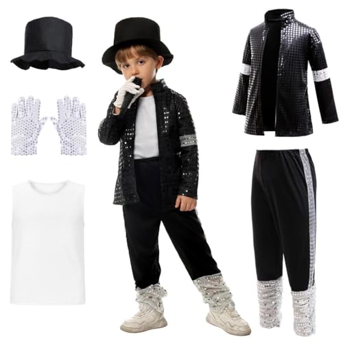 Lito Angels Deguisement Roi de la Pop Garcon - Veste et Pant