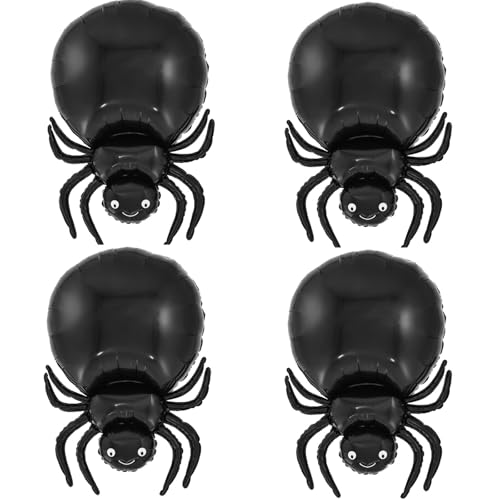 Lot 4 Ballons Araignée Halloween