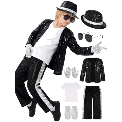 Deguisement Roi de la Pop Garcon,Veste et Pantalon à Paille