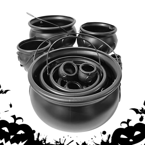 manhegari Chaudière dHalloween | Set de chaudron pour bonbon