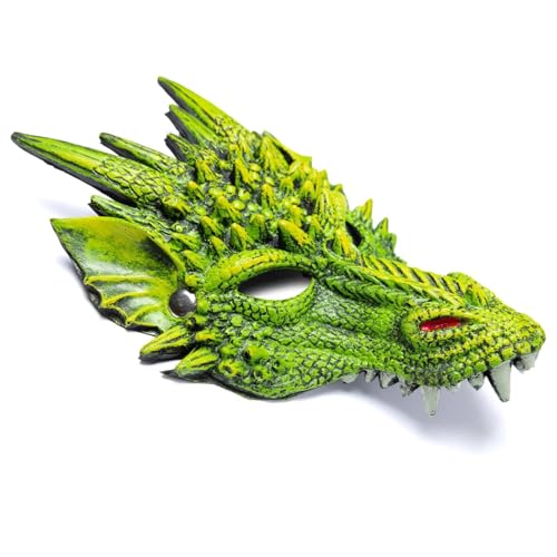 Masque Dragon Vert Enfant Réaliste