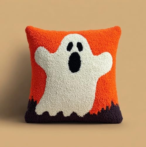 AxiangziK Coussin à Créer au Point Noué,Fantômes dHalloween 