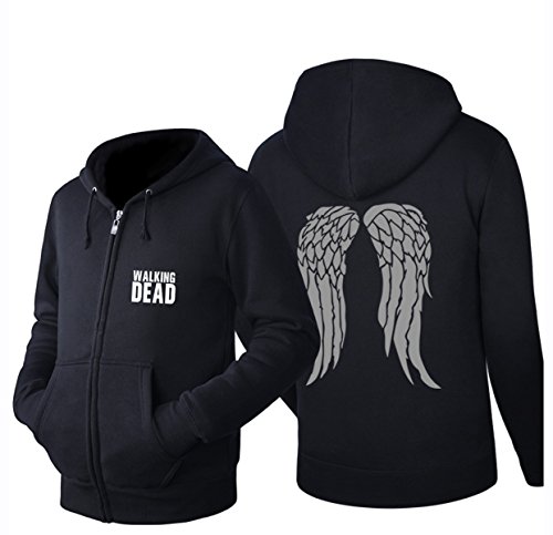 Fuman Daryl Veste à capuche Dixon Wings Hoodie Pullover avec