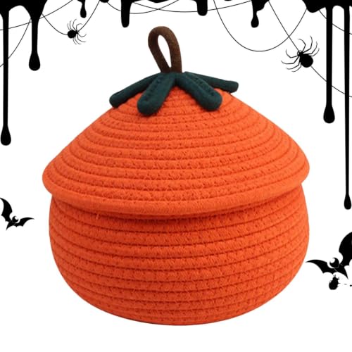 Panier Tressé Halloween Organisateur De Rangement Mignon Et