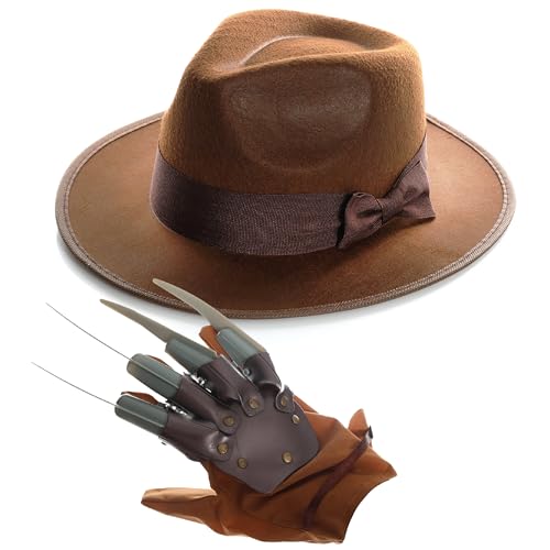 Costume dHalloween tueur de rêves pour adultes – Chapeau Fed