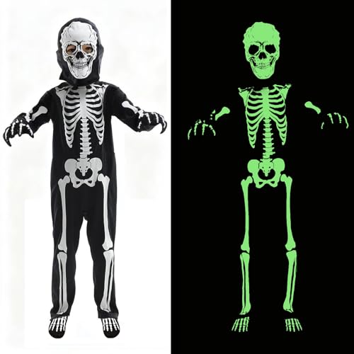AOLIUP Halloween Deguisement Squelette Enfant: Costume de Sq