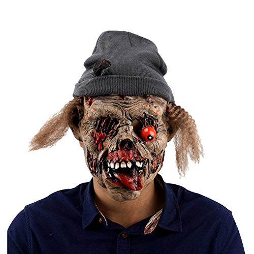 XGOPTS Costume dHalloween Fête Masque de Latex Tête femme ho