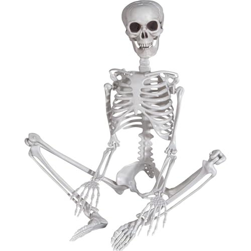 SIFOEL Squelette dhalloween en Plastique, 90 cm, avec articu
