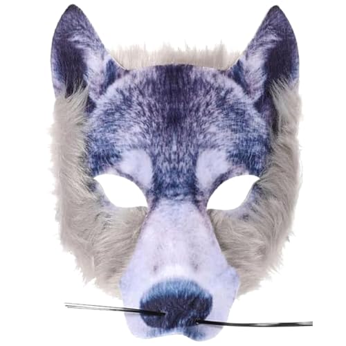 CERCTLA Masque de Loup, 3D Halloween Masque de Loup Réaliste