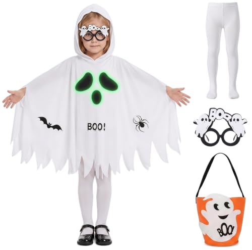 YCDKK 4 Pièces Deguisement Halloween Enfant, Ensemble Costum