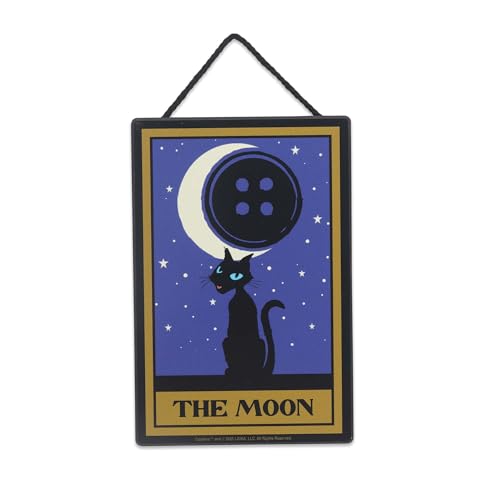 Coraline The Moon Décoration murale en bois à suspendre
