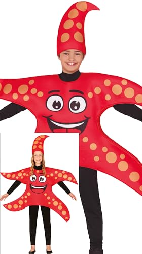 FIESTAS GUIRCA | Costume Étoile de Mer Enfant - Rouge - 10-1