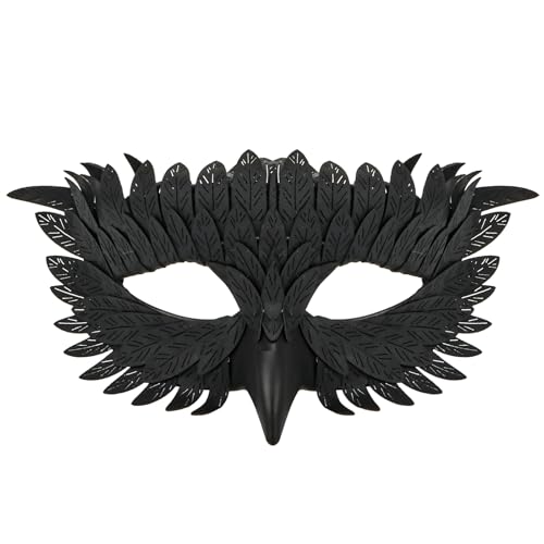 Élégant masque doiseau, demi masque dHalloween, masque doie,