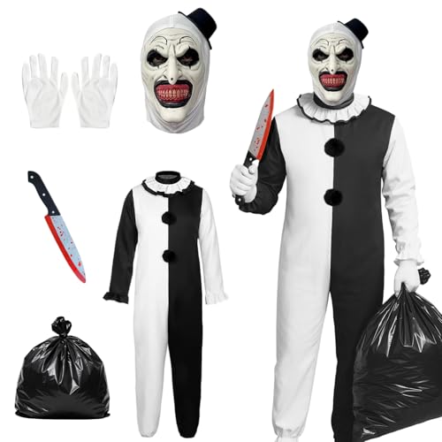 AOMAIGAD Costume de clown terrifiant, Costume de terrifier, 