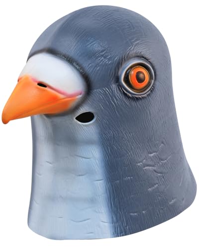 shayulajiao Masque de pigeon réaliste pour adulte – Costume 