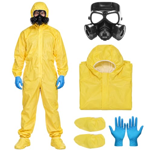Joyesplay Costume dHalloween Breaking Bad jaune Hazmat pour 