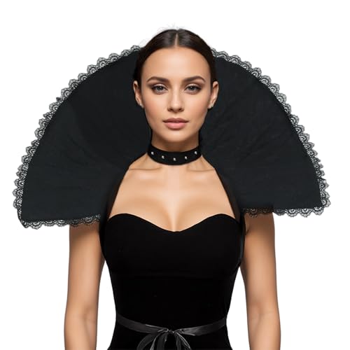 UniqKaliber Col Montant Victorien Col de Reine Elizabeth Cos