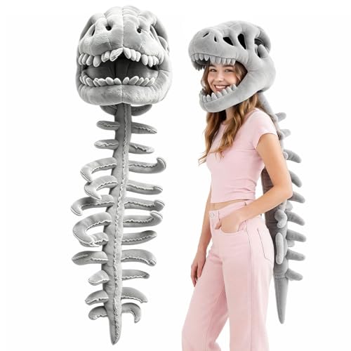 Bztezml Costume de Dinosaure Squelette,Spinosaurus Plush Din